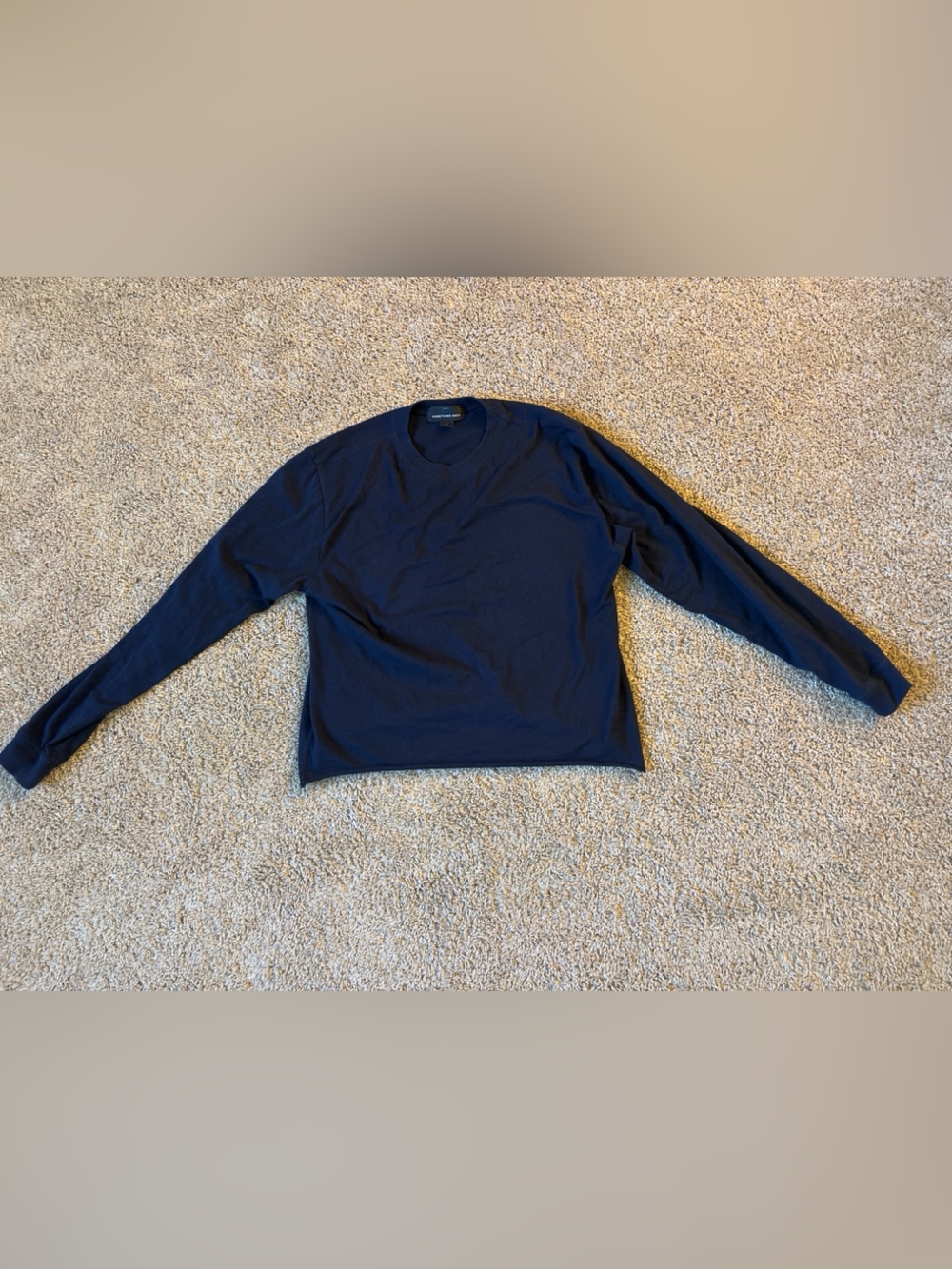 Something Navy Classic Crewneck Long-Sleeve Top - Navy